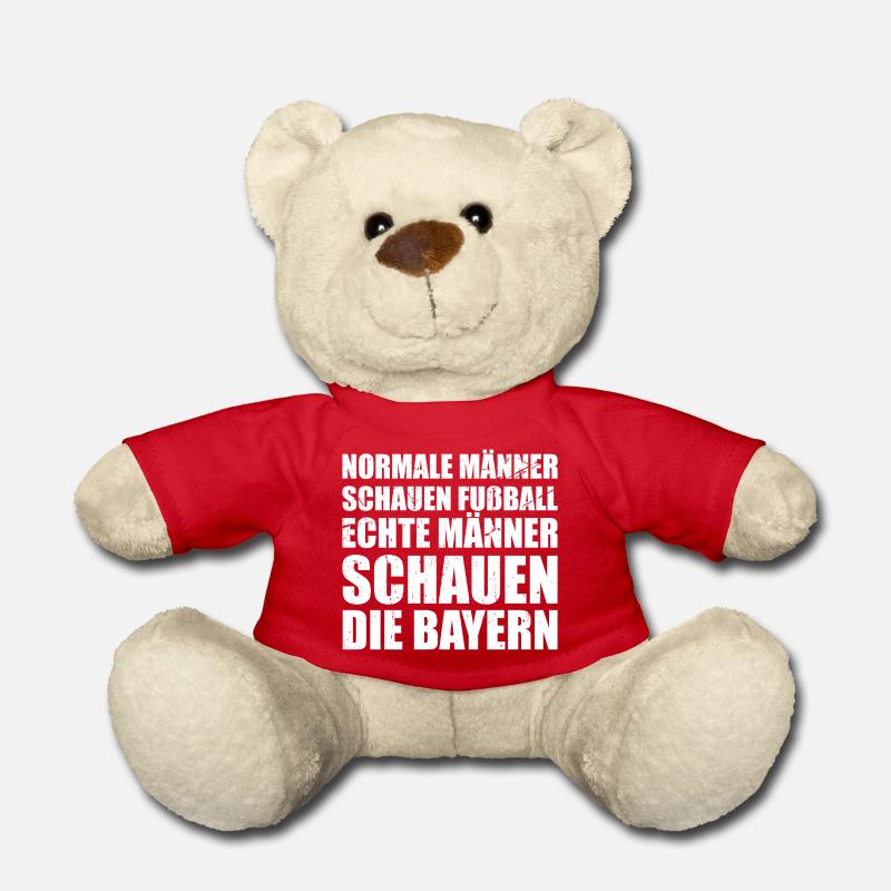 Echte Männer schauen die Bayern | Retro Edition - Teddy - Rot