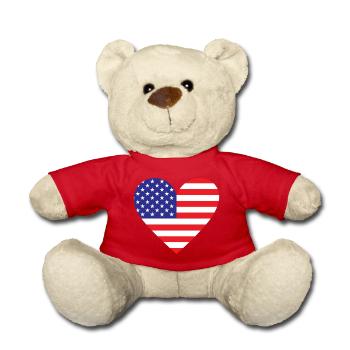 Cœur des États-Unis - Nounours - rouge - Devant