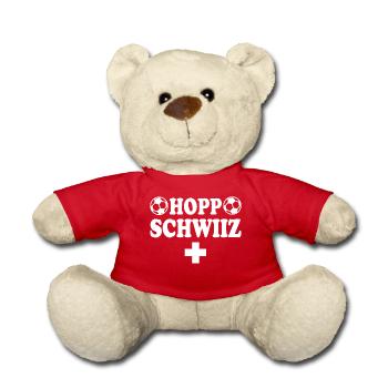 Hopp schwiiz - Nounours - rouge - Devant
