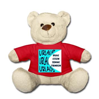URLAUB - SONNE - RUHE - SOMMERFERIEN - ESSEN - Teddy - Rot - Vorne