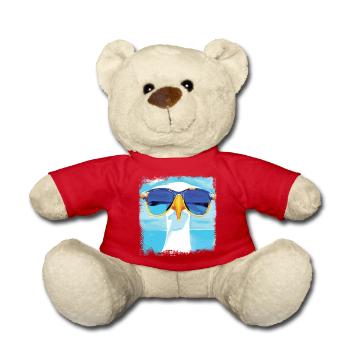Möwe - blue white Möwen Collection - Teddy - Rot - Vorne