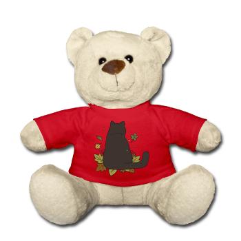 Autumn Cat #2 - Teddy Bear - red - Front