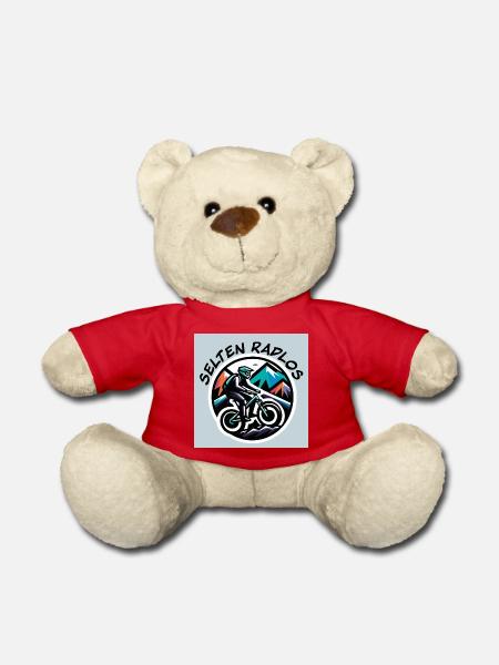 downhill mountainbike radfahren sport poster - Teddy - Rot