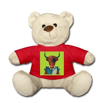 MENSCHLICHER STIER – Baby & Kinder - Teddy - Rot - Vorne