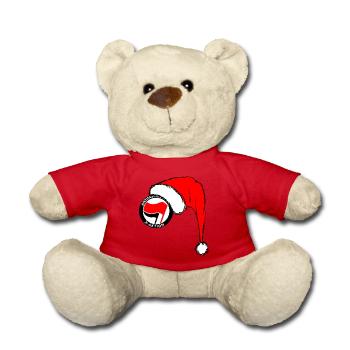 Antifa Christmas - Santa Claus - X-MAS-Aktion - Teddy - Rot - Vorne