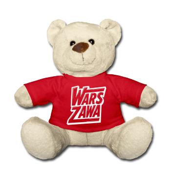 Varsovie, logo de Varsovie - Nounours - rouge - Devant