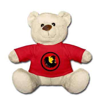 Aigle allemand Noir Rouge Or - Nounours - rouge - Devant