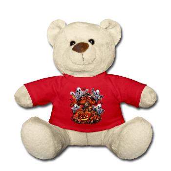 Spüre das Geheimnis der Halloween-Nacht! - Teddy - Rot - Vorne