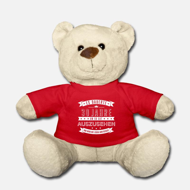 Es dauerte 30 Jahre … 30. Geburtstag Geschenk - Teddy - Rot