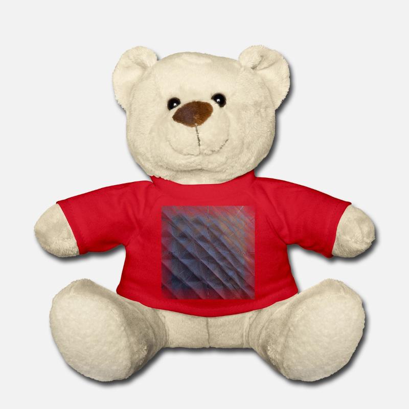 Dark angular, Dunkel Eckig. - Teddy - Rot