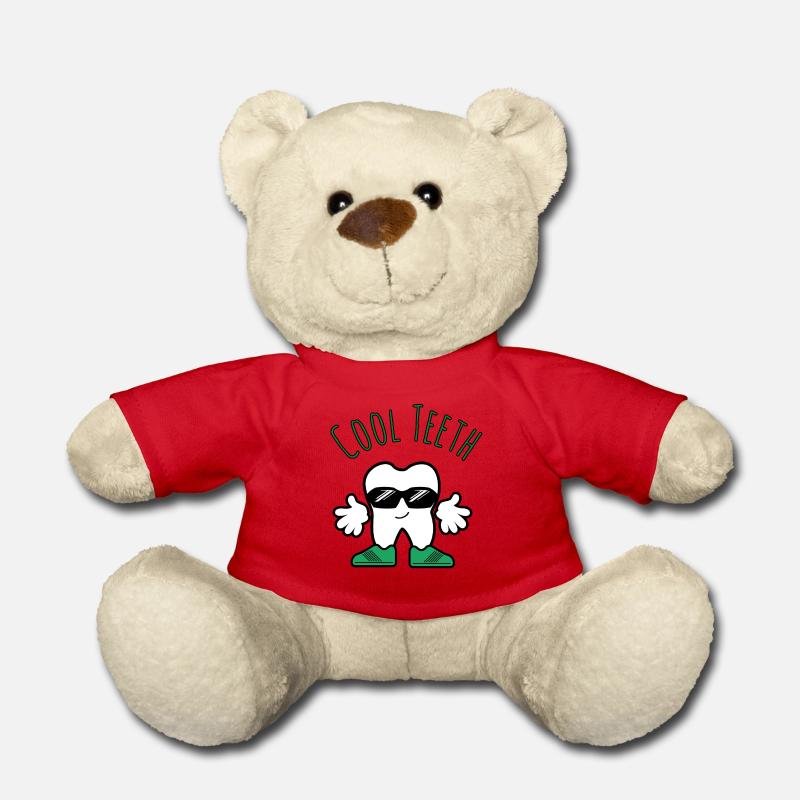 Coole Zähne - Cool Teeth - Teddy - Rot