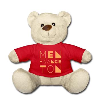 Menton, France - Nounours - rouge - Devant