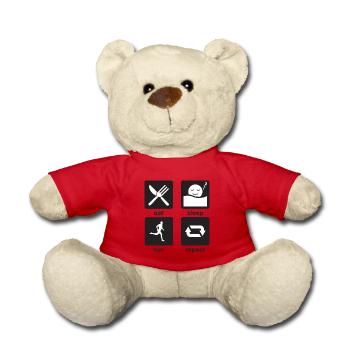 Lauf Shirt run - Teddy - Rot - Vorne