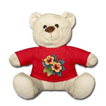 Hibiscus - Teddy Bear - red - Front