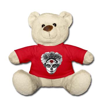 SANTA MUERTE - dark hell - Nounours - rouge - Devant