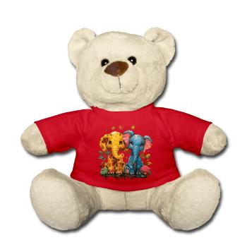 Herzige Elefantenfreunde für kleine Tierliebhaber - Teddy - Rot - Vorne