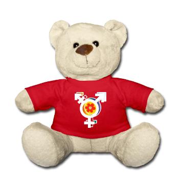Transgender und LGBTQ+ - Teddy - Rot - Vorne