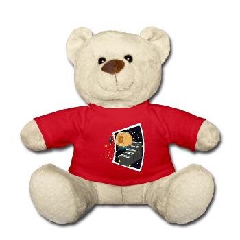 NOMBRIL POUR SELFIE - Nounours - rouge - Devant