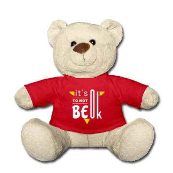 It's ok to not be ok - Teddy Bear - red - Front