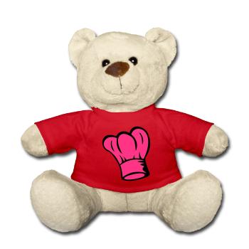 Chef - La Toque de cuisinier - cuisinier - Nounours - rouge - Devant
