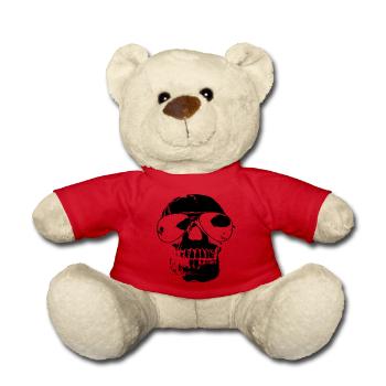Totenkopf - Teddy - Rot - Vorne
