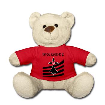 Bretagne blason - Nounours - rouge - Devant
