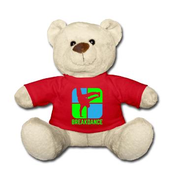 Breakdance B-Boy Streetdance Design Hip Hop Dance - Teddy Bear - red - Front
