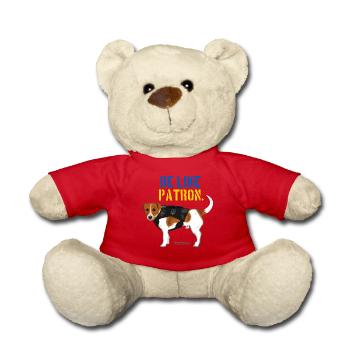 Patron Jack Russell Terrier - Teddy Bear - red - Front