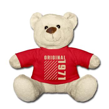 Original 1971 Authentic 1971 Vintage Bursdag - Nounours - rouge - Devant