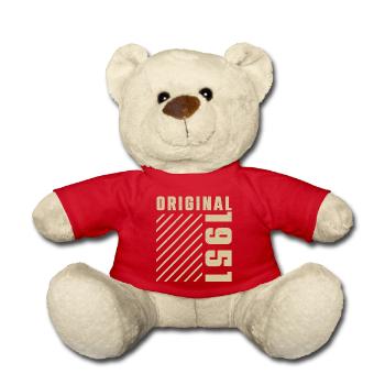 Original 1951 Authentic 1951 Vintage Bursdag - Nounours - rouge - Devant