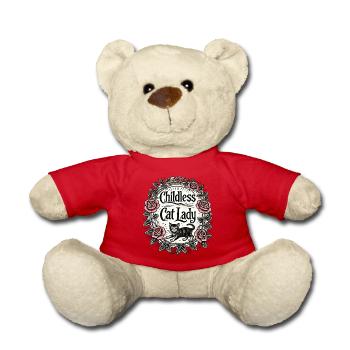 Dame chat sans enfant - Nounours - rouge - Devant