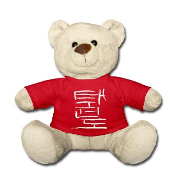 Taekwondo - Koreanische Schrift - Teddy - Rot - Vorne