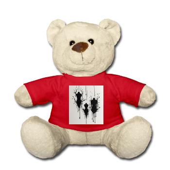 Mannequins with ink stains - Teddy Bear - red - Front