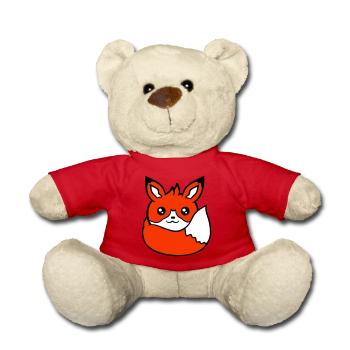 Fox Red Fox Wild Animal Clever Forest Inhabitants - Teddy Bear - red - Front