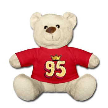 95 Zahl Krone - Teddy - Rot - Vorne