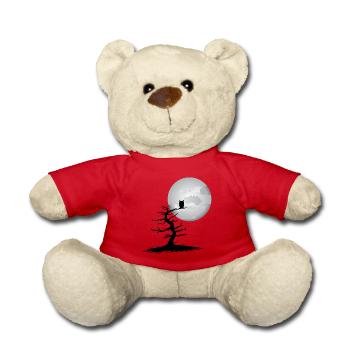Chouette d'Halloween - Nounours - rouge - Devant