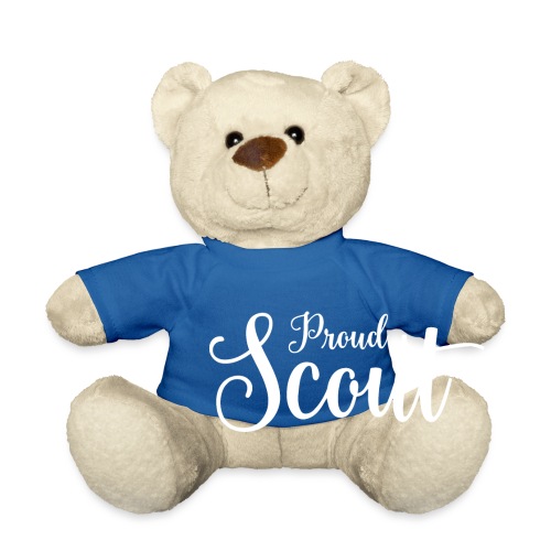 Proud Scout Lettering White - Teddy