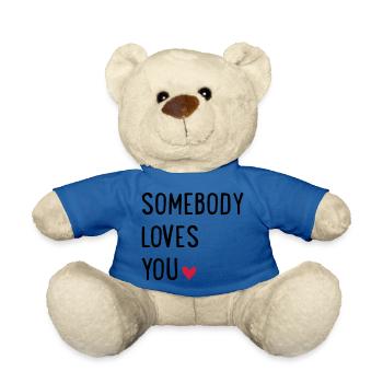 Jemand liebtDich - Teddy - Königsblau - Vorne