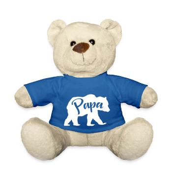 Papa Père Bear - Nounours - bleu roi - Devant