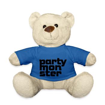 Partymonster-Font No. 1 - Teddy - Königsblau - Vorne