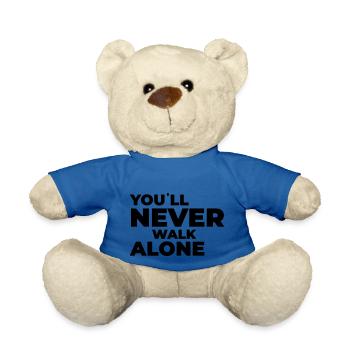 vous ne marcherez jamais seul - imprimer - Nounours - bleu roi - Devant
