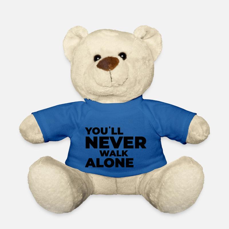 you´ll never walk alone - Print - Teddy - Königsblau