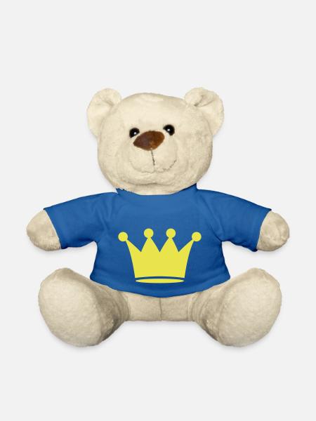 Krone - Teddy - Königsblau