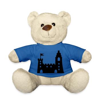 castle - Teddy Bear - royal blue - Front