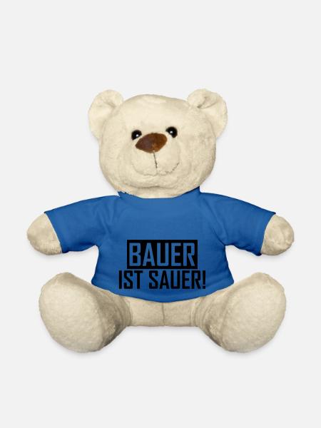 Bauer ist sauer Bauernprotest Landwirt Sprüche - Teddy - Königsblau
