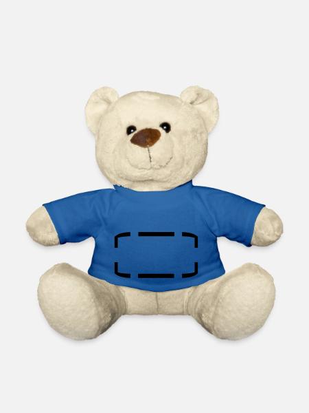 umrandung rahmen klammern text feld schreiben name - Teddy - Königsblau