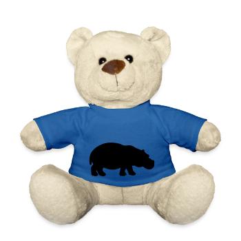 nilpferd silhouette - Teddy - Königsblau - Vorne