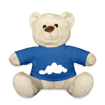 Weather Cloud Clouds Rain Sky Vector 3 - Teddy Bear - royal blue - Front
