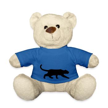 black panther creeps vektor - Teddy Bear - royal blue - Front
