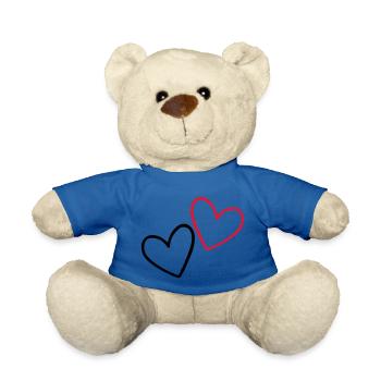 Herzen Liebe - Teddy - Königsblau - Vorne